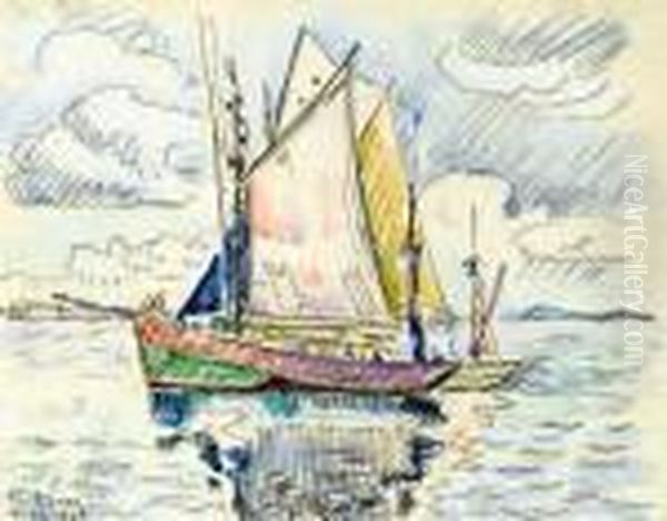 Untitled Oil Painting by Paul Signac