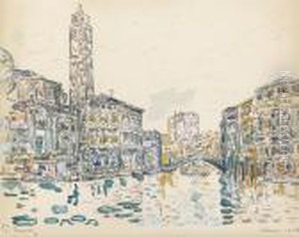 Venise Oil Painting by Paul Signac