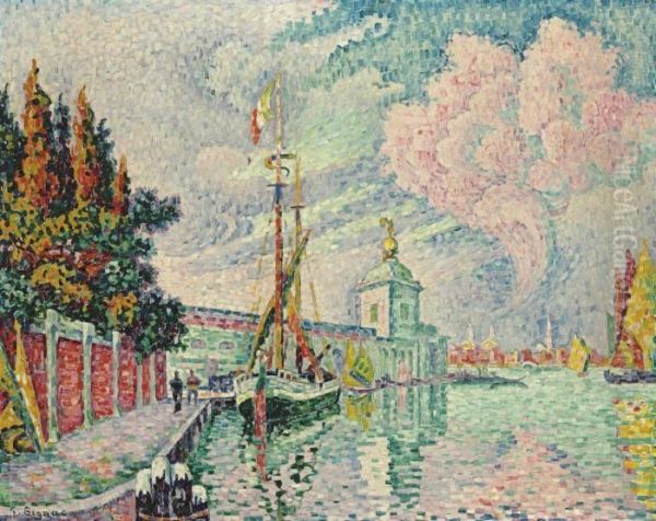 La Dogana Oil Painting by Paul Signac