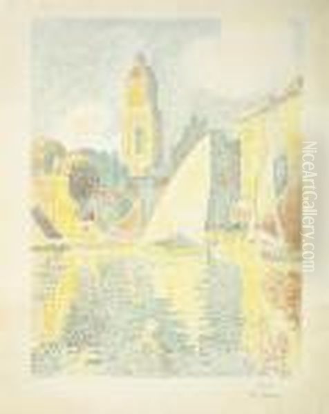 Saint-tropez: Le Port Oil Painting by Paul Signac