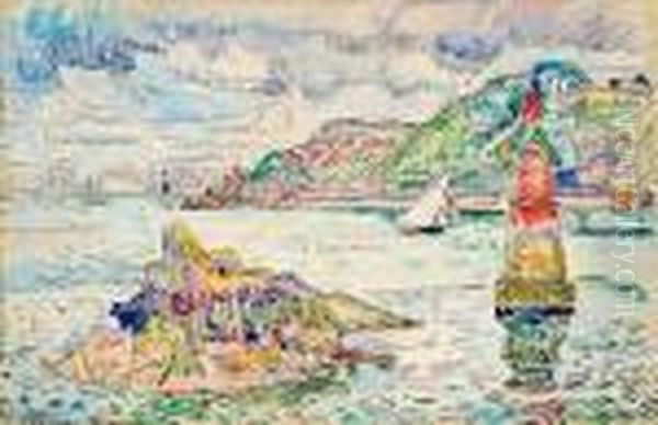 Lezardrieux Oil Painting by Paul Signac