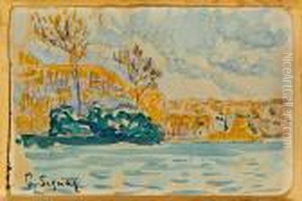 Franzosische Riviera Oil Painting by Paul Signac