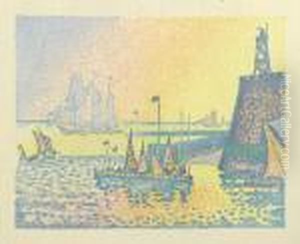 Soir. Oil Painting by Paul Signac