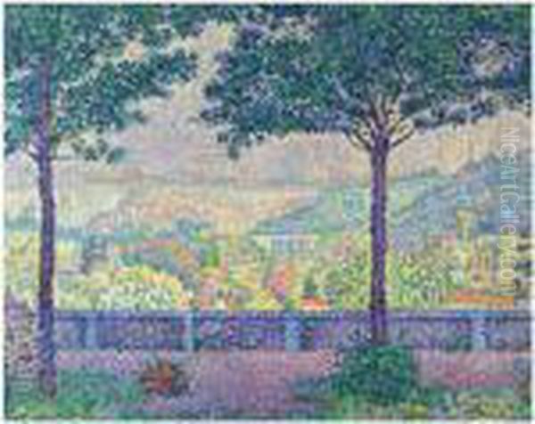 Terrasse De Meudon Oil Painting by Paul Signac