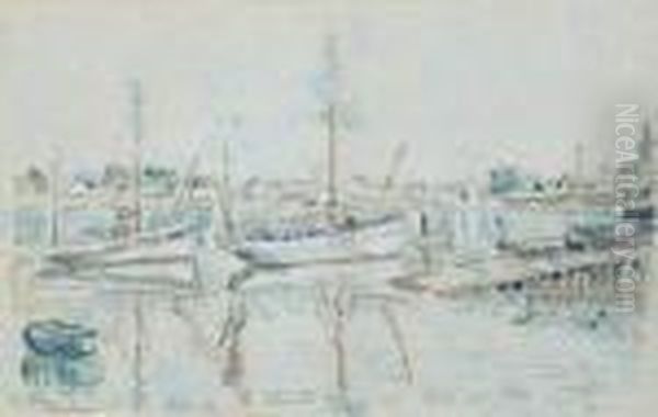 Port Louis Oil Painting by Paul Signac