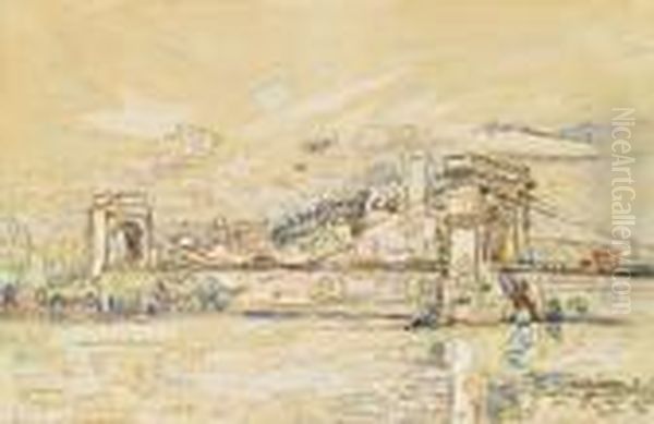 Beaucaire Oil Painting by Paul Signac