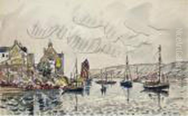 Le Conquet Oil Painting by Paul Signac