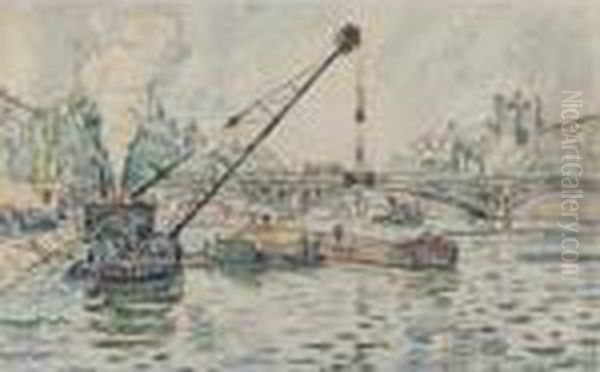 Le Pont Du Carrousel by Paul Signac