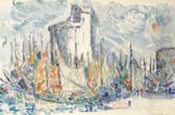 La Rochelle Oil Painting by Paul Signac