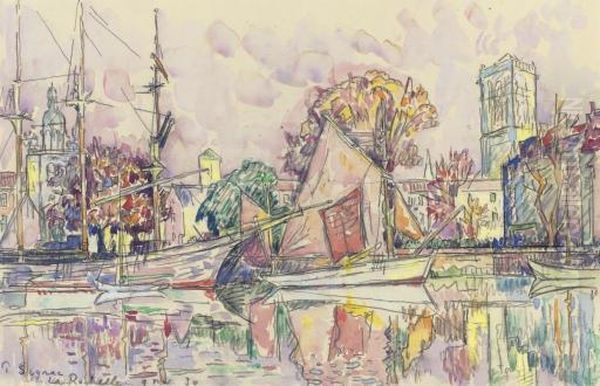 La Rochelle Oil Painting by Paul Signac