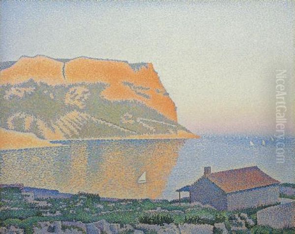 Cassis. Cap Canaille Oil Painting by Paul Signac