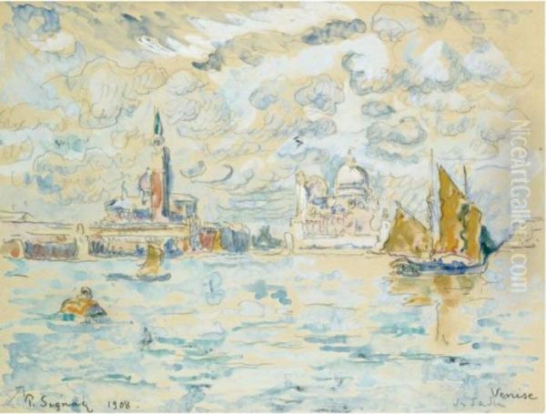 Venise Oil Painting by Paul Signac