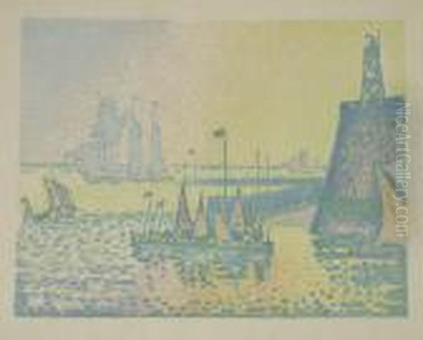 Le Soir Oil Painting by Paul Signac