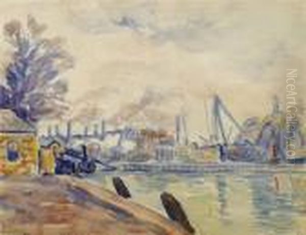 Port De Flessingue Sur L'ile De Walcheren Oil Painting by Paul Signac