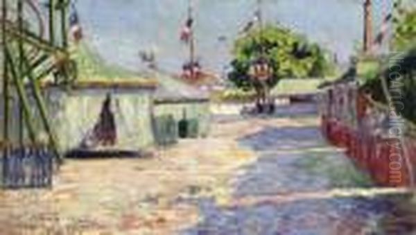 La Fete D'asnieres Oil Painting by Paul Signac