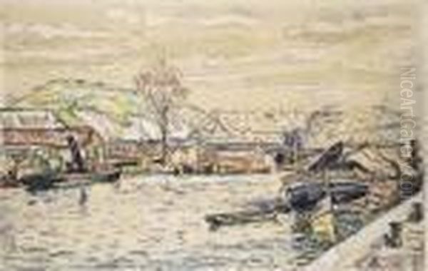 Rouen Oil Painting by Paul Signac