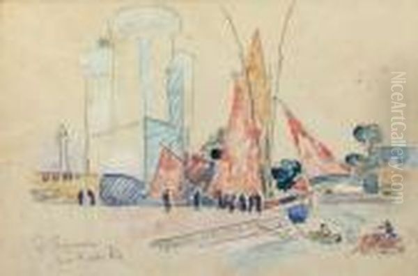 La Rochelle Oil Painting by Paul Signac