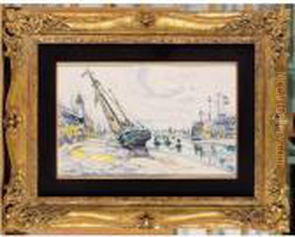 Port Oil Painting by Paul Signac