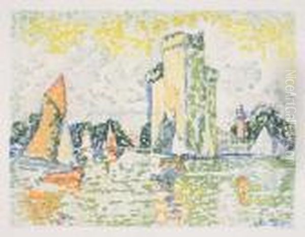 Le Port De La Rochelle Oil Painting by Paul Signac