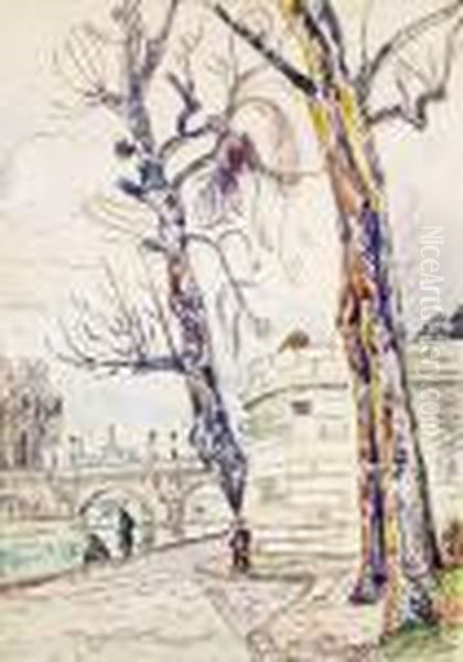 Le Pont Neuf Oil Painting by Paul Signac