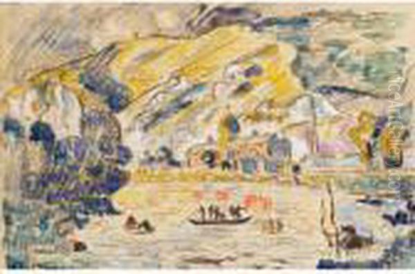 Vue De Venise Oil Painting by Paul Signac