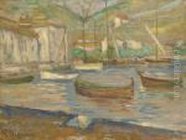 Cassis. Le Port Oil Painting by Paul Signac