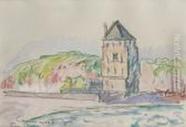 Camaret Oil Painting by Paul Signac