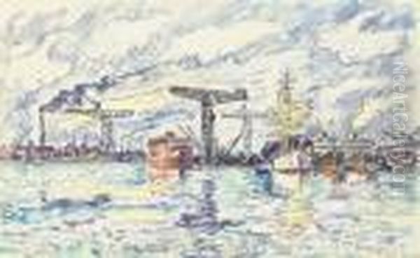 Saint-nazaire Oil Painting by Paul Signac