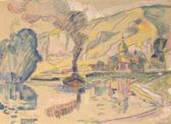 Petit-andely Oil Painting by Paul Signac