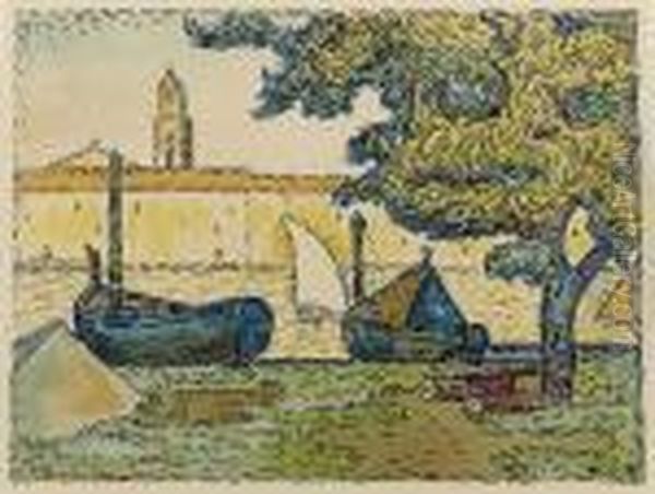 Saint-tropez Ii (kornfeld 6) Oil Painting by Paul Signac