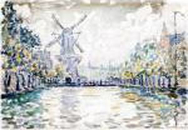 Rotterdam Oil Painting by Paul Signac