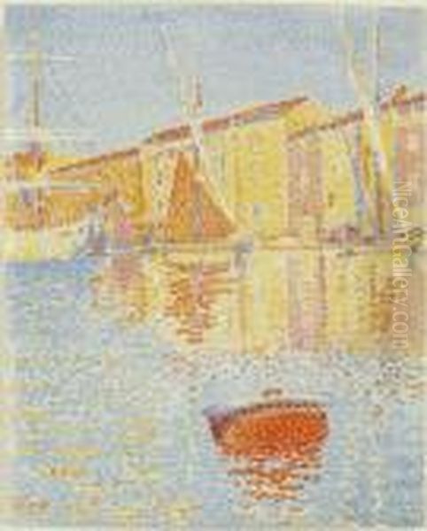 La Bouee (saint-tropez: Le Port) (kornfeld & Wick 9) Oil Painting by Paul Signac