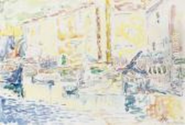 Le Port De Saint-tropez Oil Painting by Paul Signac