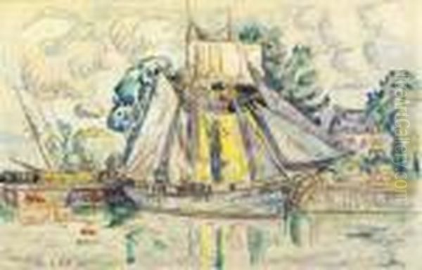 Goelette A Paimpol Oil Painting by Paul Signac