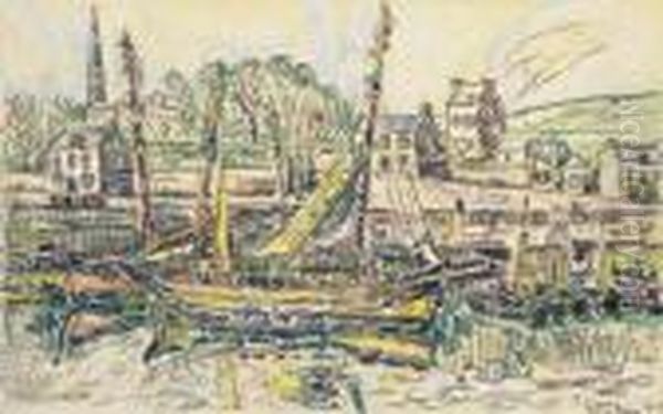 Port En Bessin Oil Painting by Paul Signac