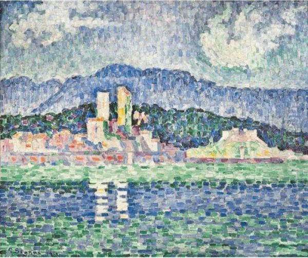 Antibes. Orage Oil Painting by Paul Signac