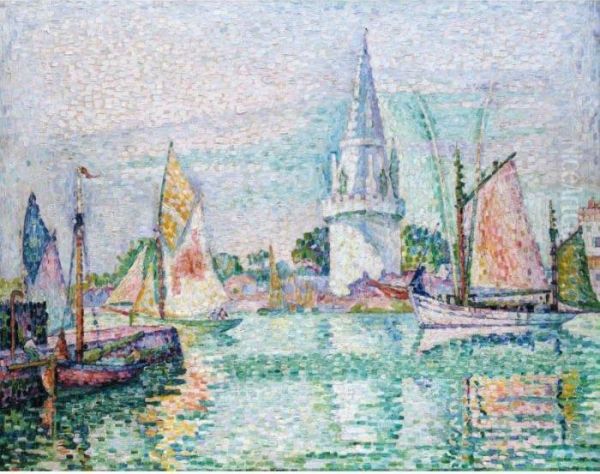 La Rochelle. La Tour Des Quatre Sergents. L'epi Oil Painting by Paul Signac