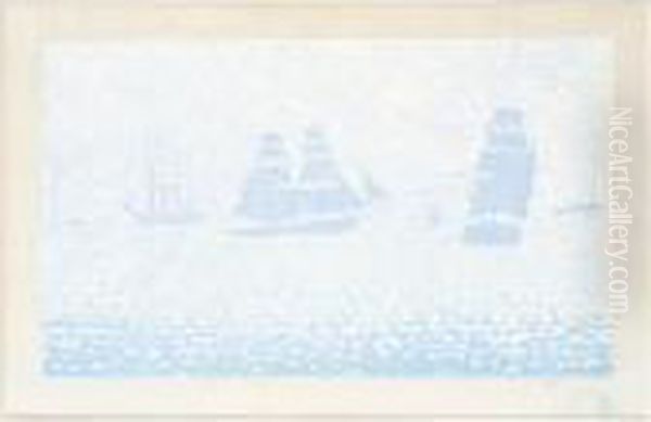 Les Bateaux (wick 13) Oil Painting by Paul Signac