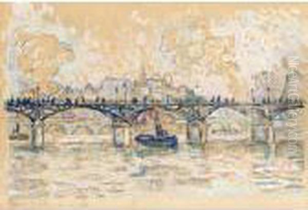 L'ile De La Cite, Paris Oil Painting by Paul Signac