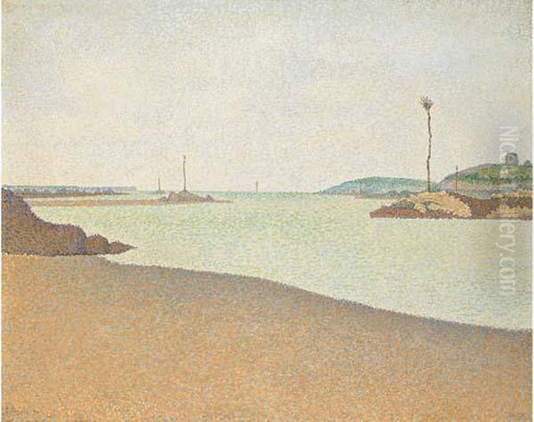 Les Balises, Saint-briac Oil Painting by Paul Signac