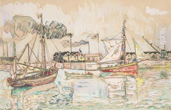 Les Sables D'olonne Oil Painting by Paul Signac