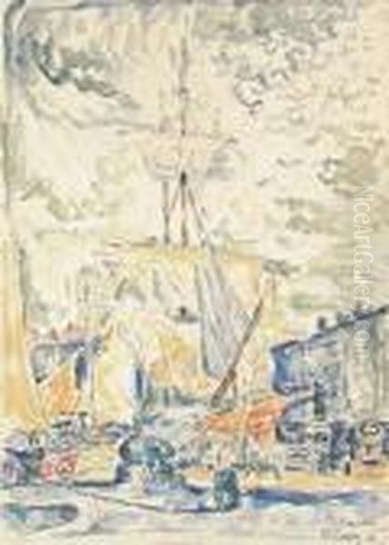 Saint Tropez Oil Painting by Paul Signac