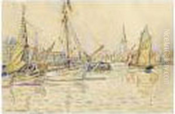 Les Sables D'olonne Oil Painting by Paul Signac