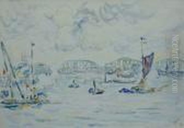 Le Port De Rotterdam, 1906 Oil Painting by Paul Signac