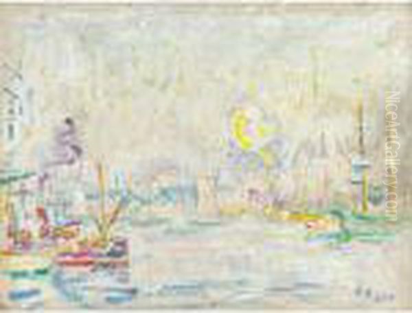 Marseille, Le Vieux Port Oil Painting by Paul Signac