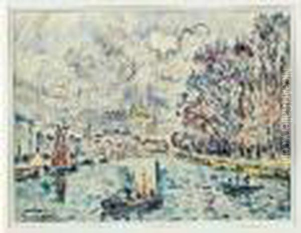 Quimper Oil Painting by Paul Signac