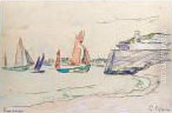 Port Louis Oil Painting by Paul Signac