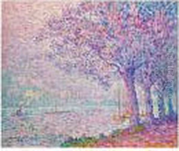 Saint-cloud Oil Painting by Paul Signac