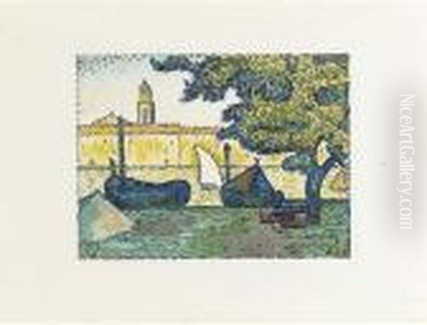 Saint-tropez Ii Oil Painting by Paul Signac