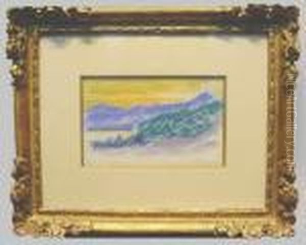 Couchers De Soleil, St. Tropez Oil Painting by Paul Signac